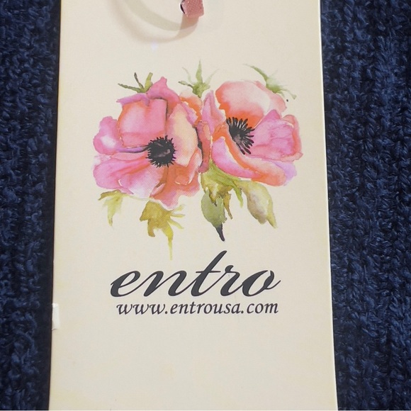 Entro Stripped V-Neck Breathable Sweater Tank NWT Large - Picture 6 of 8